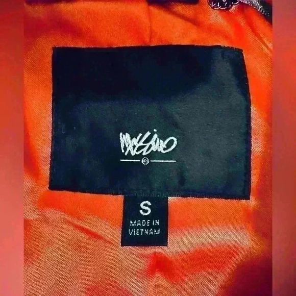 Mossimo Wool Peacoat, Women’s Size Small, Coral Orange, Collarless, Button Up - Picture 8 of 11